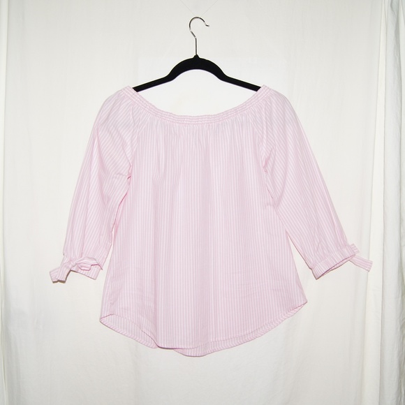 Pink Off the Shoulder Blouse - Picture 2 of 4